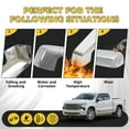 thumbnail image 6 of Kojem Mirror Covers for Chevy Silverado 1500 2019-2024 Pickup Chrome Top Half Outer Rearview Wing Mirror Cap ABS Plastic, 6 of 9