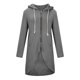 thumbnail image 1 of Sudadera Para Mujer Sudaderas Con Capucha de Moda Color Sólido Cremallera Manga Larga Dobladillo Irregular Abrigo Largo Tops Con Bolsillos Odeerbi  ODB184129, 1 of 8