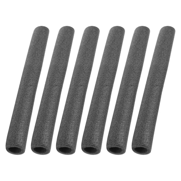 FRCOLOR Trampoline Pole Covers Foam Sleeves for Enclosure Poles Protective Cover Black PE Foam 6pcs
