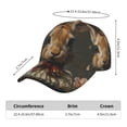 thumbnail image 5 of Kdxio Unisex Palatial Style Flower Rabbit Pattern Baseball Cap Unisex Washed Classic Adjustable Hat, 5 of 5
