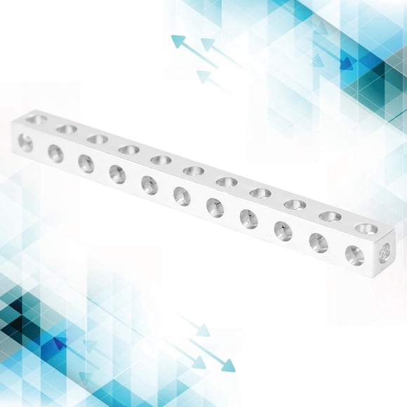 Eujgoov Aluminum Square Beam 8 X 8 X 88mm 11 Holes Robot Beam 3106-0011-0088 DIY Parts Replacement