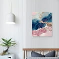 thumbnail image 4 of WENZZ Pink Blue Marble Wall Art Abstract Pink Navy Blue and Pink Picture Gold Foil Marble Canvas Wall Art Blue Watercolor Prints Dark Blue Artwork Abstract Marble Posters for Wall  16x20 in, 4 of 5