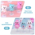 thumbnail image 3 of Shisuyan 24Pcs Jumping Spring Toys for Kids Cartoon Rabbit Bear Toys Desktop Animals Jumping Toys, 3 of 8