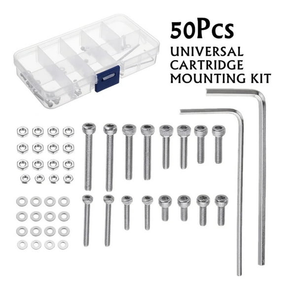Multipurpose Headshell cartridges Mounting set General Rotation Steel Bolts Hexagonal Tool for Head Screws Set