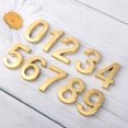 thumbnail image 5 of Aloha 10pcs Stereoscopic Number Sign Modern Plaque Number House Hotel Door Address Digits Sticker Plate Sign(0-9,1pcs for each Number 5cm Golden), 5 of 7