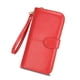thumbnail image 1 of Cartera de mujer con cremallera y piel encerada con aceite, con hebilla, para teléfono móvil, de piel sintética, tipo clutch, 1 of 6