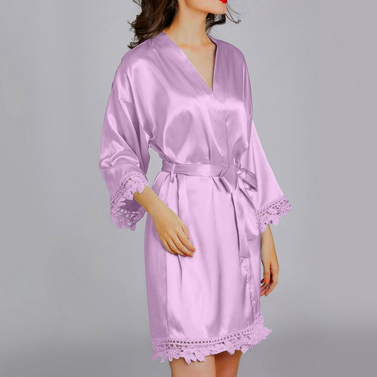 Baby blue silk robe best sale