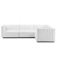thumbnail image 5 of Modway Conjure 4-Piece L-Shaped Channel Tufted Fabric Sectional in Black/White, 5 of 5