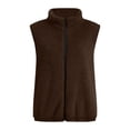thumbnail image 4 of HAiming Fleece Vest for Women Sleeveless Lightweight Comfy Solid Color Casual Jackets Fall Winter Outdoors Sweaters, 4 of 9