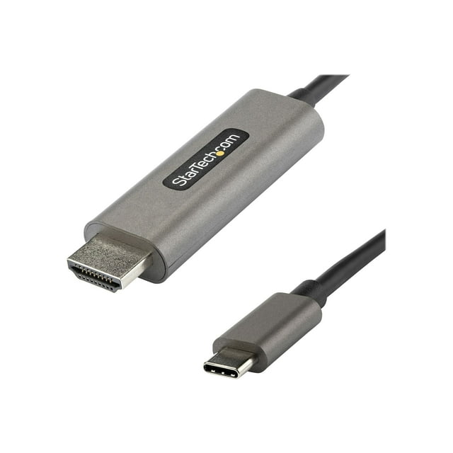 StarTech.com 9.8 Pieds (3m) USB C to HDMI Cable 4K 60Hz with HDR10, Ultra HD USB Type-C to 4K HDMI 2.0b Video Adapter Cable, USB-C to HDMI HDR Monitor/Display Converter, DP 1.4 Alt Mode HBR3 4K - Thunderbolt 3 Compatible (CDP2HDMM3MH) - Câble Adaptateur - 24 Broches USB-C Mâle vers HDMI Mâle - 10 Pi -