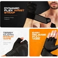 thumbnail image 3 of Special Essentials Weight Lifting Gloves for Men and Women, Fingerless with Non-Slip Neoprene Padding and Wrist Strap, 3 of 6