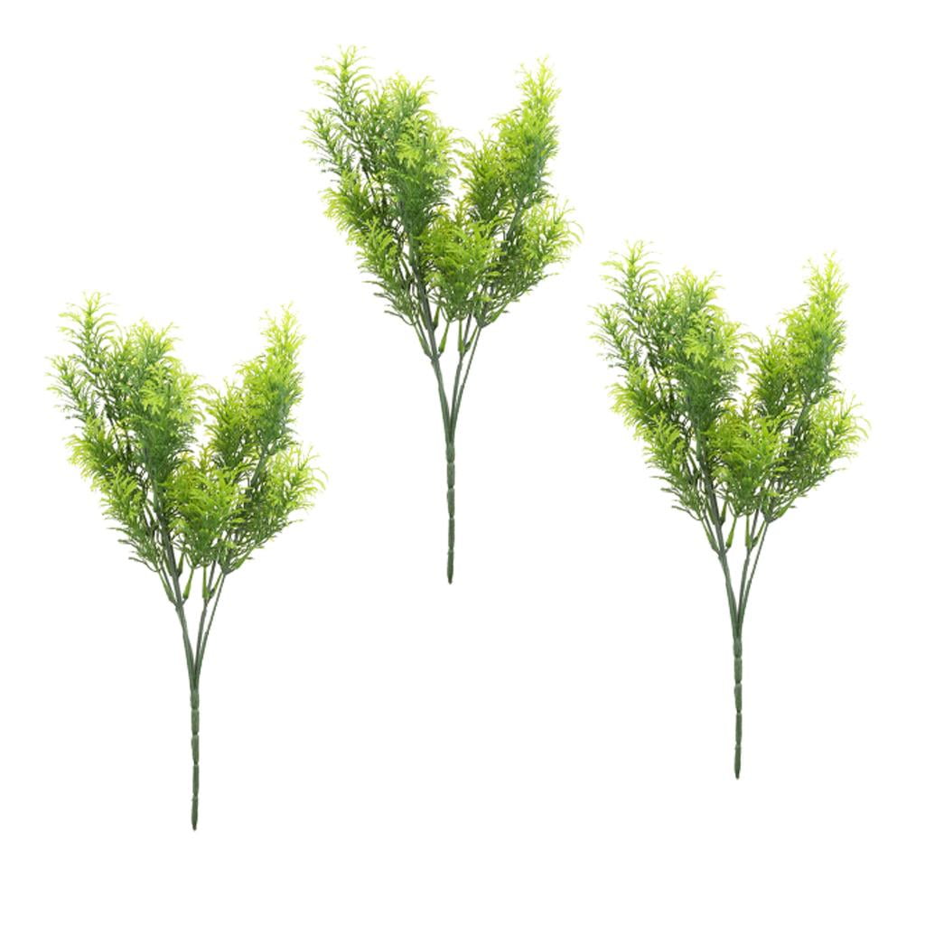 3Pcs Artificial Green Leaves, Fake Cedar Branches, Artificial Garland