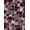 Red Gray Silver, Pattern 3, variant on ODIKA 8'x10' Washable Area Rug Modern Interlocking Squares With Tessellated Mosaic Abstract Flowing Dynamic for Living Room, Under Sectional, Family , Durable, Non-Slip