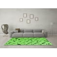 thumbnail image 3 of Ahgly Company Indoor Square Solid Green Modern Area Rugs, 7' Square, 3 of 4