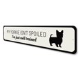thumbnail image 4 of Funny Yorkie Novelty Sign, Metal Wall Decor - 4x18 inches, 4 of 4