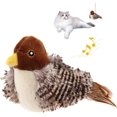 thumbnail image 1 of 50% Rabatt - Fladdrande Fågel Sparv Katt Leksak Livsliknande Kvittrande Ljud Beröringsaktiverad Kattunge, 1 of 5