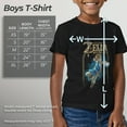 thumbnail image 5 of Boy's Nintendo Legend of Zelda Breath of the Wild Arch  Graphic Tee Black Medium, 5 of 9
