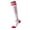 White, variant on Fewfanhot Men Knee High Sports Socks, Nylon Athletic Long Socks, Striped Knee‑Length Socks for Fitness Running Training