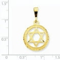 thumbnail image 3 of 14k Yellow Gold Star Of David (19x32mm) Pendant / Charm, 3 of 3