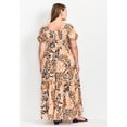 thumbnail image 2 of Avenue Women's Plus Size Sophia Shirred Bodice Maxi Dress, 2 of 2