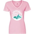 thumbnail image 3 of Inktastic Gatlinburg, Tennessee- Mountains Women's V-Neck T-Shirt, 3 of 5