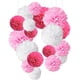 thumbnail image 1 of Paquete de 18 flores de pompones azules, kit de papel decorativo para fiesta, 1 of 5