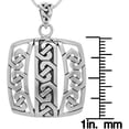 thumbnail image 2 of Jewelry Trends Sterling Silver Celtic Square Amulet Pendant on 22 Inch Box Chain Necklace, 2 of 3