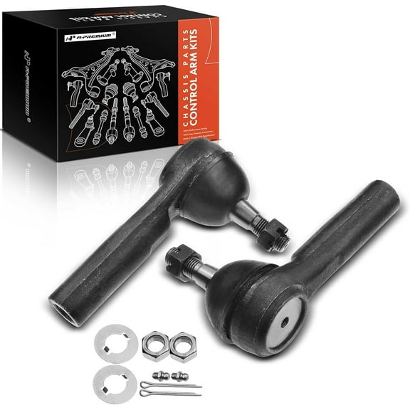 A-Premium Front Outer Steering Tie Rod Ends Compatible with Chevrolet Equinox 2005-2009 Cobalt HHR Pontiac G5 Pursuit Torrent Saturn Ion Vue 2-PC Set