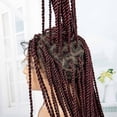 thumbnail image 4 of Super Long 40 Inches Twist Braided Wigs Synthetic Full Lace Frontal Wig Knotless Braiding Wigs Pre Plucked with Baby Hair for Black Women 1B/BUG Color, 4 of 7