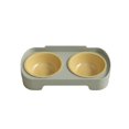 thumbnail image 2 of Double Bowl Pet Feeder 350ml Each Stays in Place for Cats and Small Dogs, Tilted Height Neck Care Removable Bowls, Stable Easy Clean Daily Feeding Station Indoor Gift, 2 of 7