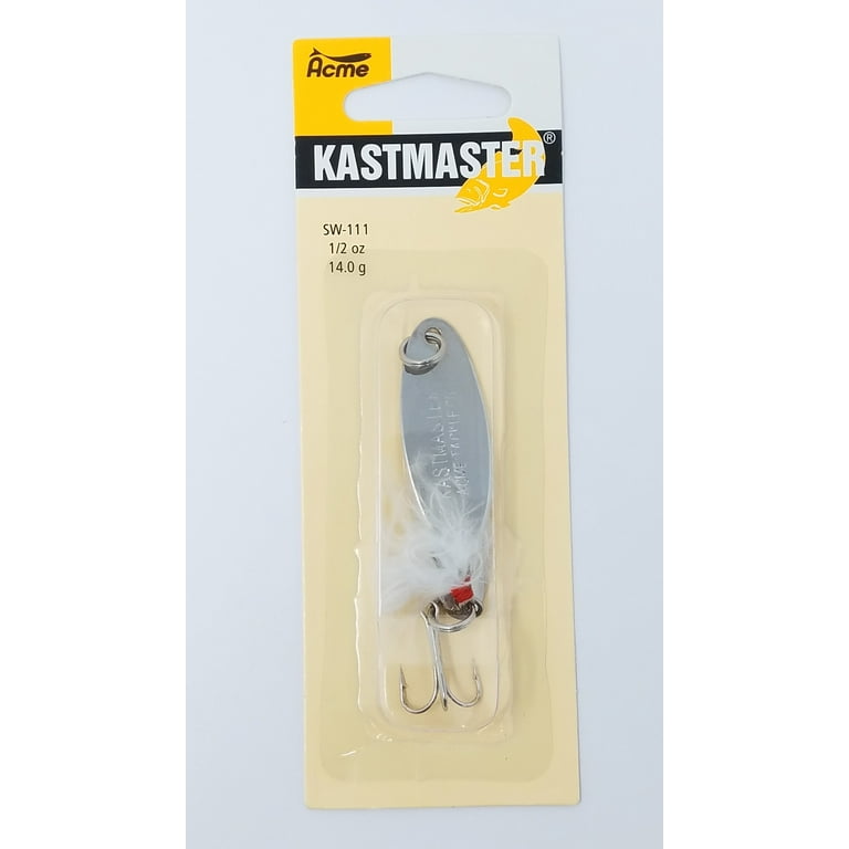 Acme Tackle Kastmaster Fishing Lure Spoon Chrome Neon Blue 1/4 oz.