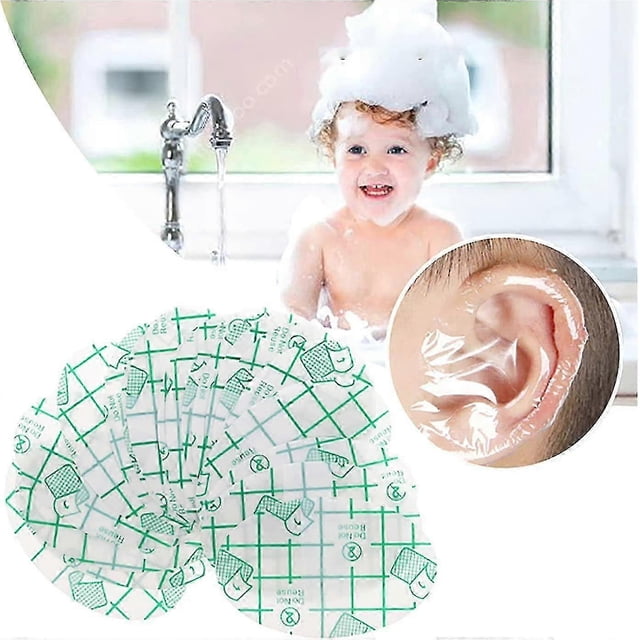 60pcs Ear Covers For Shower, Baby Waterproof Ear Stickers Newborn Ear Protection For Swimming Shower