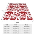 thumbnail image 3 of Bingfone red plaid Moose Bunny bear Print Flannel Fleece Blanket Throw Blanket for Bed,Sofa,Couch,Travel,Camping(50"x40" ), 3 of 8
