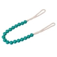 thumbnail image 2 of Trayknick 2Pcs Curtain Tieback Hand Weaving Rope Versatile Anti-Skid Wooden Beads Drape Holder Home Decor, 2 of 4