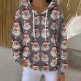 thumbnail image 1 of Chandails d'Hiver Grande Taille pour Femmes Chandails à Capuche Décontractés de Noël à Col Rond Manches Longues Gris TG, 1 of 5