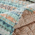 thumbnail image 5 of Barefoot Bungalow Southwestern Turquoise Cotton Quilt Set, Twin - Breathable, 5 of 7