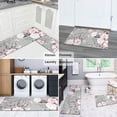 thumbnail image 5 of Pioneer Flower Floral Print Pattern Kitchen Rugs Sets Of 2,Anti Fatigue Kitchen Mat Rugs Non Slip Washable,Decorative Kitchen Floor Mats for Kitchen,Sink,Laundry,17"x30"+17"x47", 5 of 7