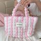 thumbnail image 4 of Bolso Hobo de moda para mujer Choque de colores Nube Burbuja Bolso de mano casual Fruncido Suave, 4 of 8