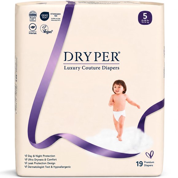 Pañales DRYPER talla 5 (13‑18 kg) – paquete de 19 unidades