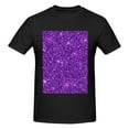 thumbnail image 4 of Bingfone Purple Glitter Men'S Loose Fit Short-Sleeve Pocket T-Shirt, 4 of 7