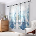 thumbnail image 6 of Peacock Flowers Castle Blackout Curtains Thermal Insulation 63 inch Grommet for Bedroom Living Room Bathroom Kitchen Windows 2 Pack, 6 of 6