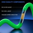 thumbnail image 6 of Extension Cord with Lighted Power Indicator l 3 Feet l (Green) 16 Gauge, SJTW, Heavy Duty Indoor Extension Cord, 6 of 8