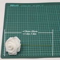 thumbnail image 3 of Cabeza de flor Artificial de rosa de PE blanca con tallo, ramo de bricolaje, decoración de fiesta de boda, suministros de álbum de recortes, 50 unids/lote por paquete, 3 of 5