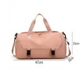 thumbnail image 2 of Bolsa de gimnasio pequeña, petates de viaje deportivos, bolso de noche para fin de semana con bolsillo mojado y compartimento para zapatos, 2 of 5
