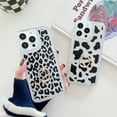 thumbnail image 5 of TECH CIRCLE For iPhone 11 Pro Case, 360 Rotating Ring Holder Kickstand Soft Slim Shockproof Protective TPU Girls Women Clear Cute Case for Apple iPhone 11 Pro 5.8" 2019,Black Leopard Print, 5 of 8