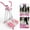 Pink, variant on Kdymod Air Walking Elliptical Exercise Machine - Foldable Cardio Cross Trainer Glider for Full-Body Low-Impact Exercise with LCD Display Ideal for Home Gym,Pink