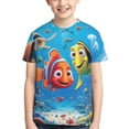 thumbnail image 1 of T-Shirt Youth Finding Nemo à Col Rond Imprimé 3d, Graphique, Manches Courtes, pour Garçons et Filles, 1 of 8