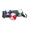 thumbnail image 1 of 3x pelotas de malabarismo pelotas de malabarista juguete de malabarismo para lanzar a mano con bolsa de malla para actividades, 1 of 9