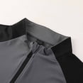 thumbnail image 5 of RMGVDSD Boys Athletic Shirts Kids Quarter Zip Long Sleeve Shirt Color Block Slim Fit Sporty Tops For Training And Running 4-5 Years, 5 of 9