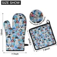 thumbnail image 6 of German Shorthaired Pointer Dog and Flower Kitchen Oven Mitt and Pot Holder Sets 4 Pcs for Baking, Cooking and Grilling, Heat Resistant Up To 392 °F, 6 of 7